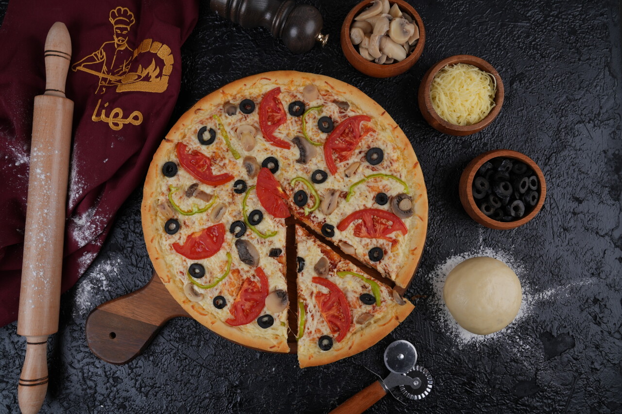 بيتزا بالخضار